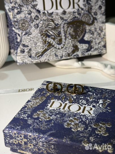 Серьги dior
