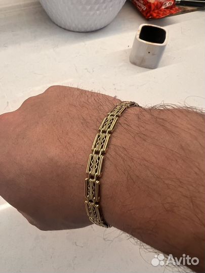 Мужской золотой браслет