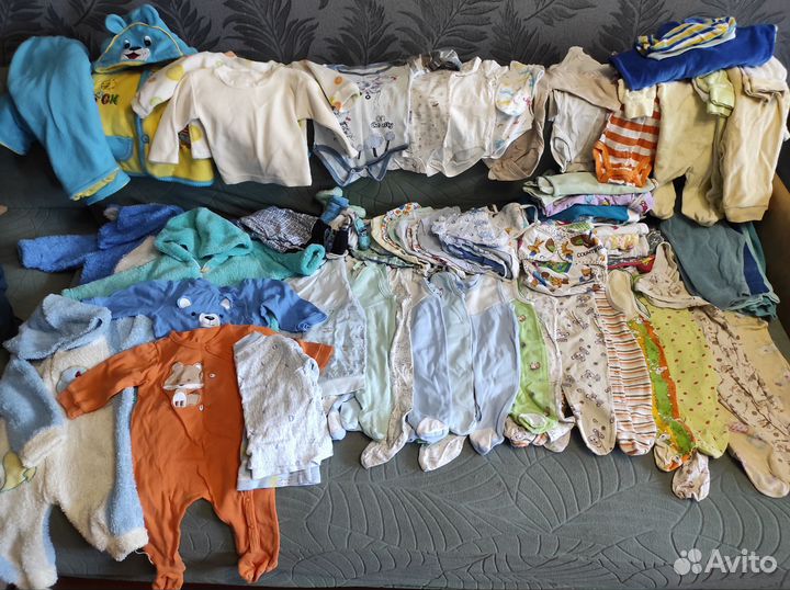 Детские вещи на мальчика пакетом 50-68