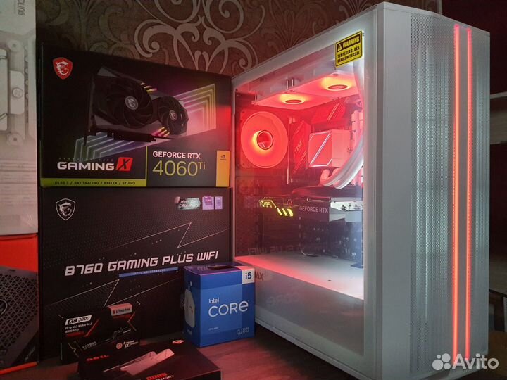 Игровой MSI Gaming X RTX4060Ti 16GB +Core i5 13500
