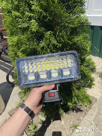 Аккумуляторный прожектор светодиодный 7 дюймов
