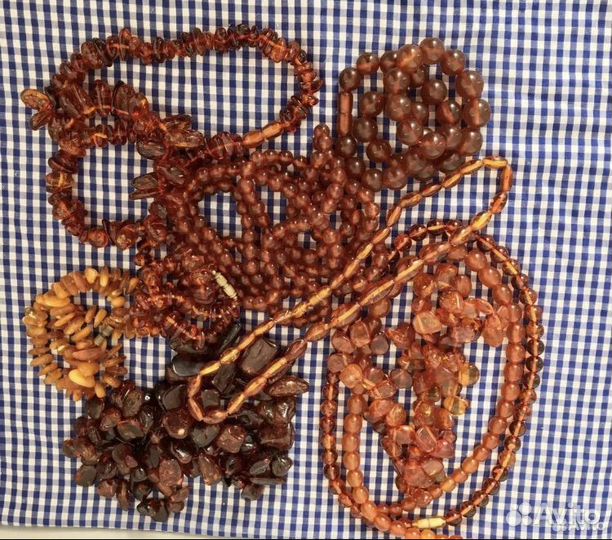 Янтарные бусы СССР