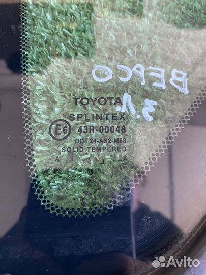 Стекло кузовное глухое левое Toyota Corolla Verso