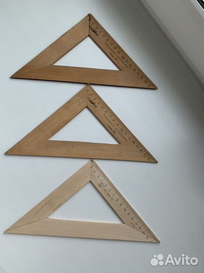 Линейки, угольники, лекало, тетради из СССР