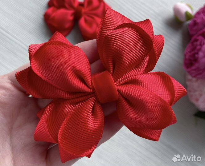 Бантики для волос ручной работы