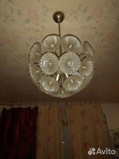 Люстра потолочная СССР одуванчик