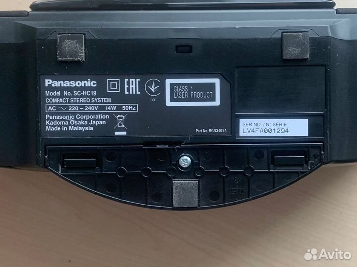 Музыкальный центр Panasonic SC- HC19