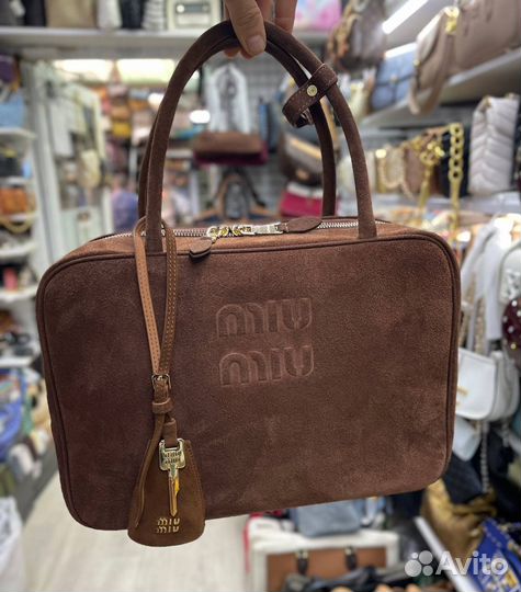 Miumiu сумка замша новинка
