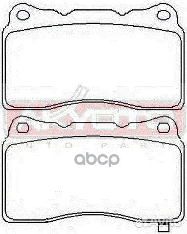 Колодки тормозные дисковые перед akdc0150 akyoto