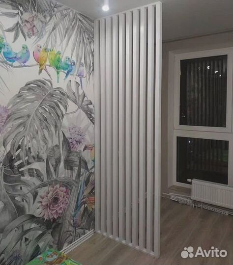 Декоративные реечные перегородки мдф 19 шт