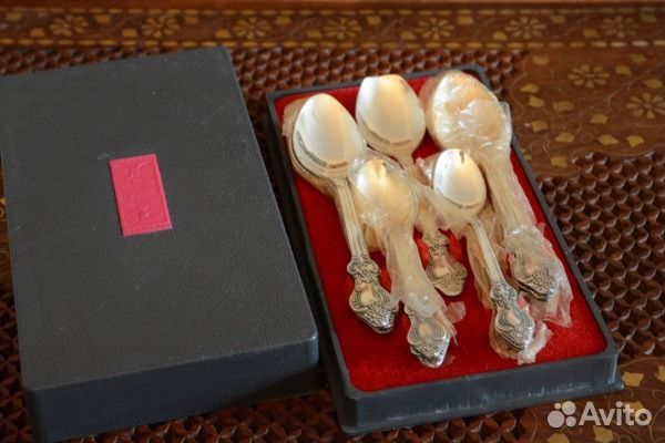 Набор мельхиоровый десертный новый подарочный СССР