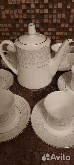 Кофейный сервиз фарфор новый
