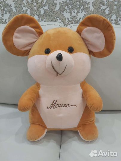 Мягкая игрушка с пледом. Мышь 3 в 1