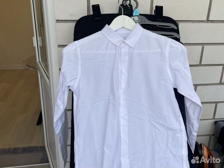 Рубашка белая в школу 146