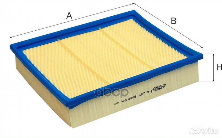 Фильтр воздушный mercedes M-Klasse (W163) AG2052