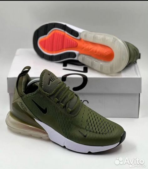 Nike air max 270 зелёные бел. подошва разм. 41