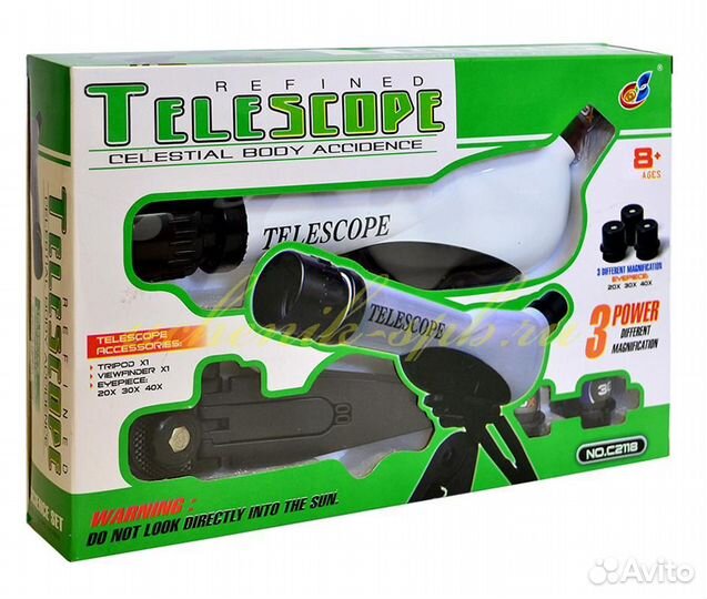 Телескоп детский 40х C2118
