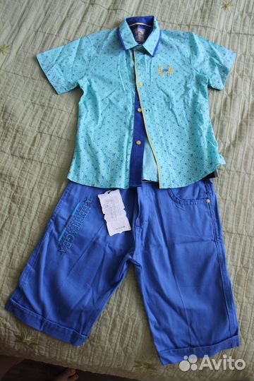 Продается детский комплект (шорты, рубашка) новый