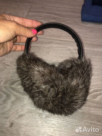 Уши натуральный мех наушники меховые
