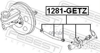 Цилиндр сцепл.глав.hyundai getz 02-11 1281getz