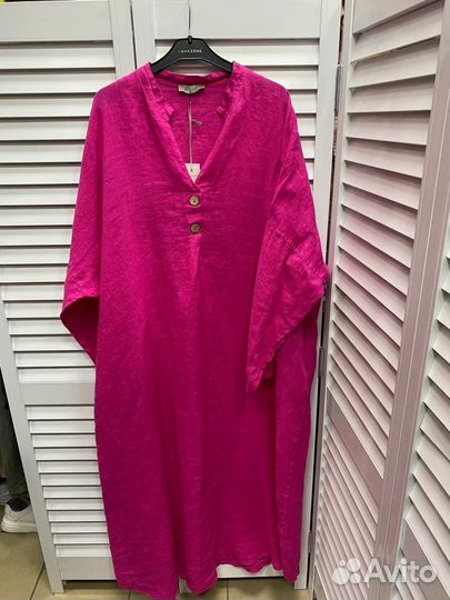 Суперское платье бохо лён