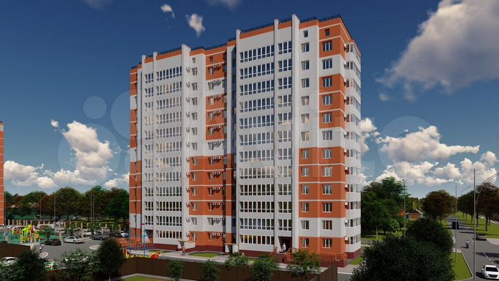 2-к. квартира, 60,6 м², 4/12 эт.