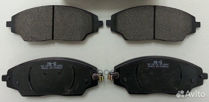 Колодки тормозные дисковые перед SP1481 Sangsin