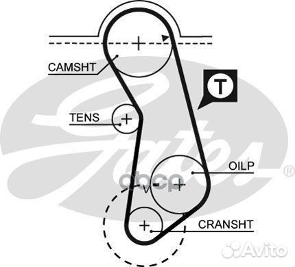 Комплект грм audi/VW 1.3/1.5/1.6/1.8/2.0 1973