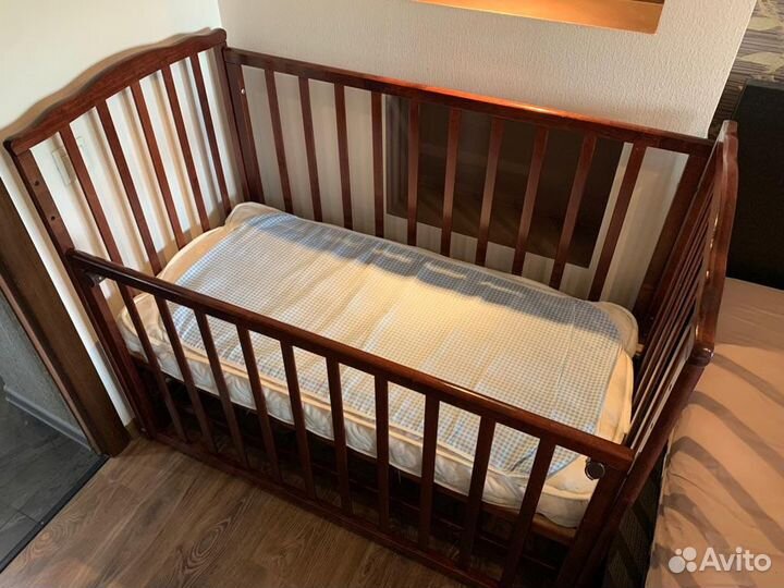 Кроватка детская (Можга) С619 с матрасом