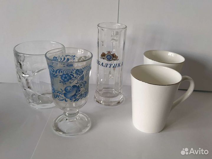 Кружки, чашки для чая, кофе, пива