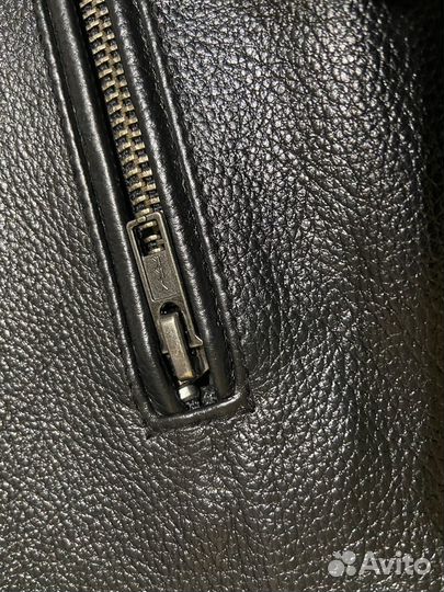 Кожаная куртка мужская (класический бомбер)