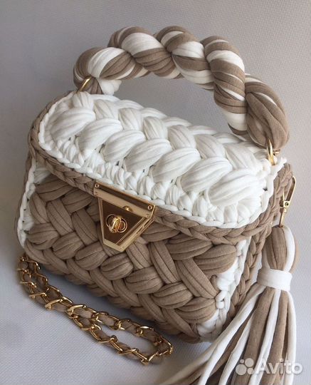 Сумка из трикотажной пряжи