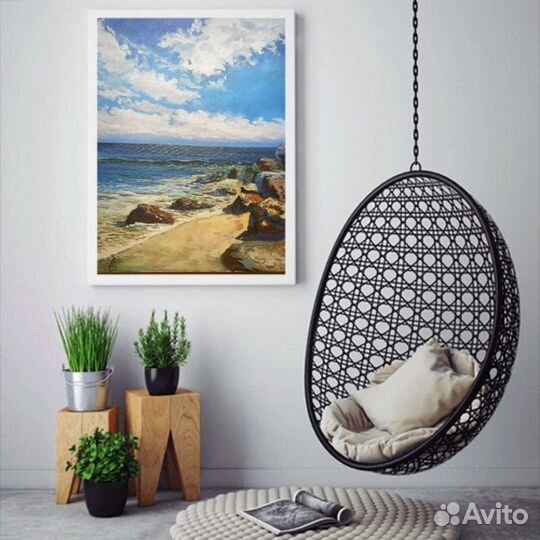 Картина маслом Берег моря