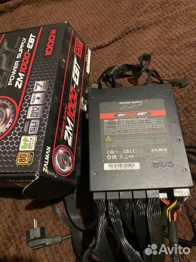 Блок питания zalman 1000w ebt zm