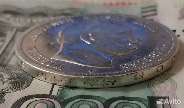 Серебро Германии 5 марок 1876г, 2 марки 1913г