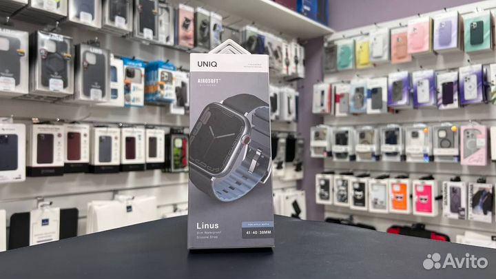 Ремешок uniq Linus Apple Watch 38/40/41 Black