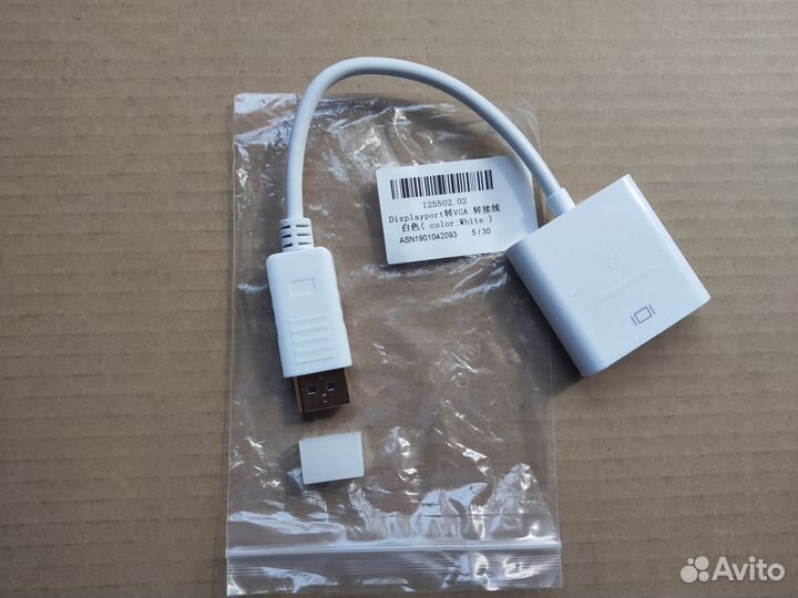 Новый DisplayPort - VGA переходник