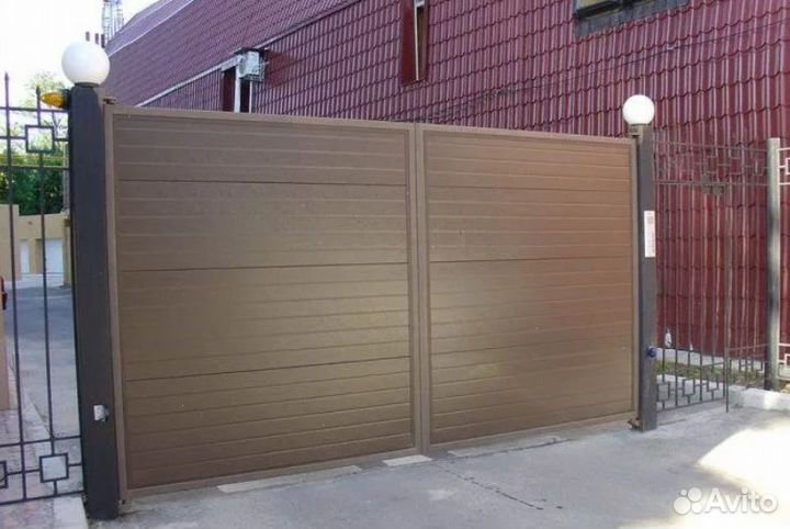 Ворота откатные с подушкой
