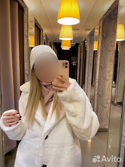 Шуба из экомеха женская