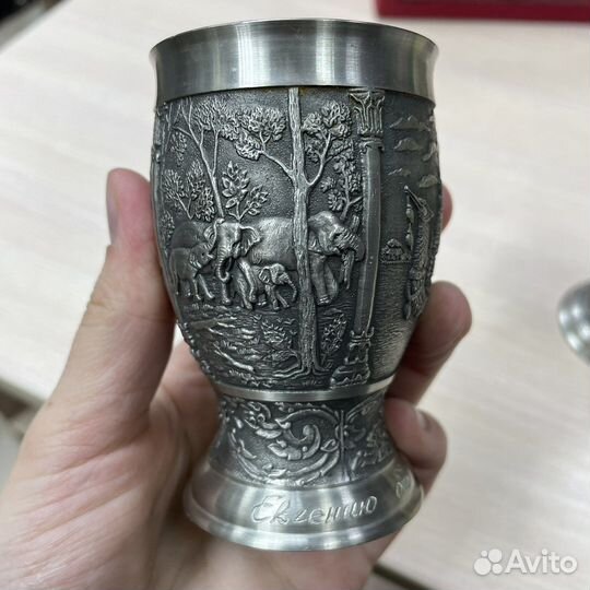 Оловянные бокалы Германия 2шт (сзр)