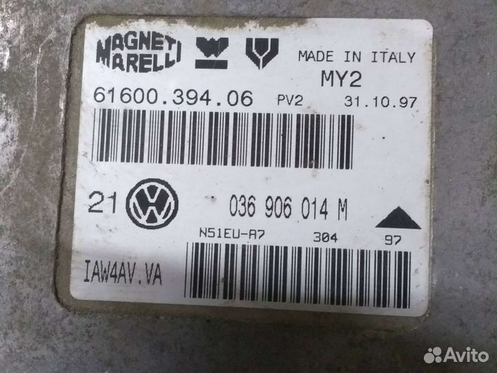 Эбу 036 906 014 M. Фольксваген гольф 4