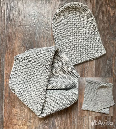 Комплект шапка и снуд зимний