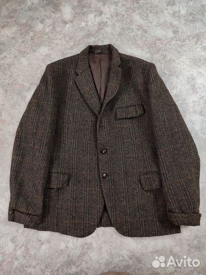 Винтажный Пиджак-пальто Harris Tweed