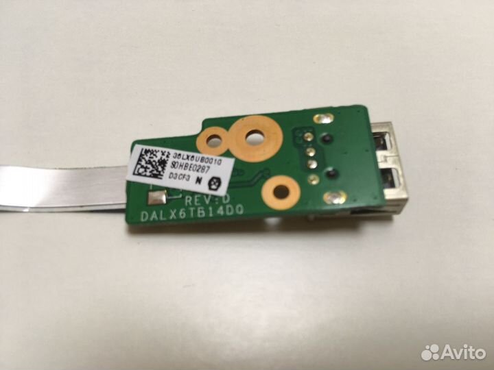 Usb плата + шлейф HP DV6-3000 (dalx6TB14D0)