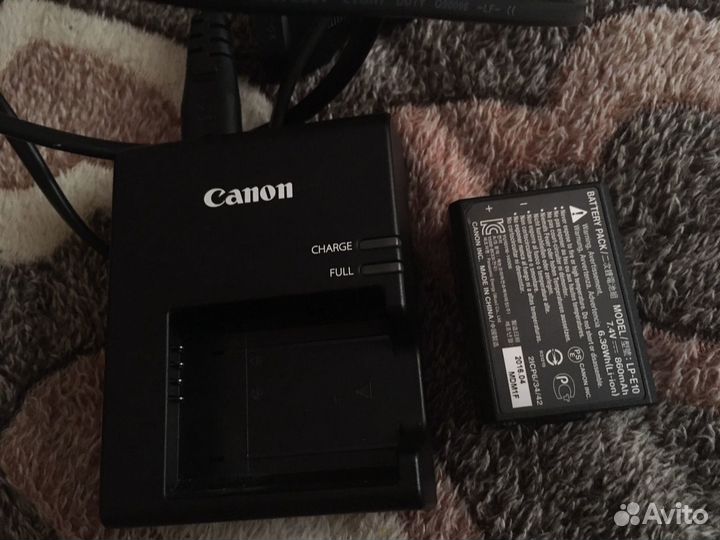 Аккумулятор и зарядное canon