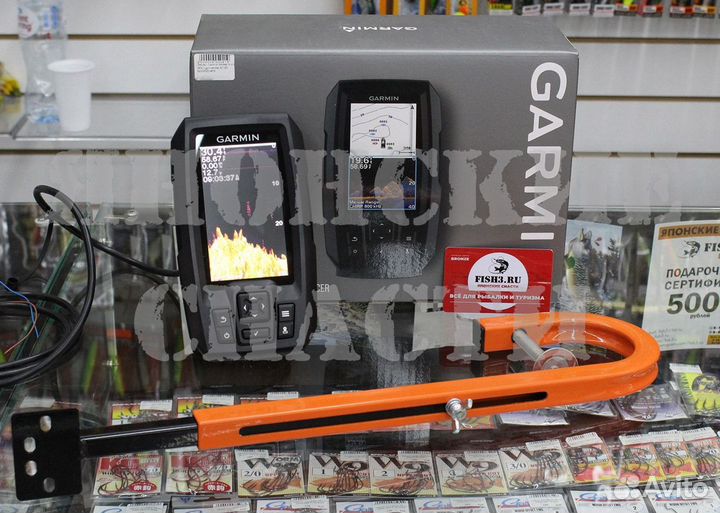 Garmin Striker 4сv Vivid+струбцина (держатель)