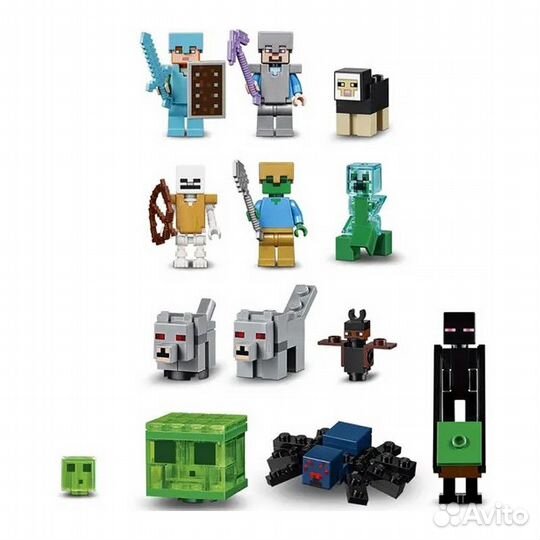 Аналог Lego Конструктор Майнкрафт 81085 Горная пещ