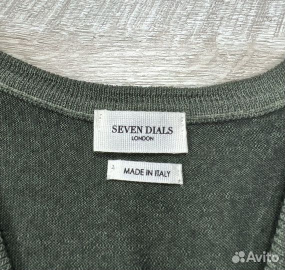 Seven Dials мужской итальянский шерстяной джемпер