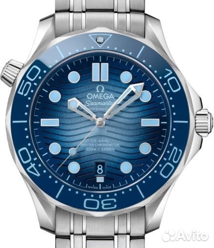 Часы Omega Seamaster Diver Co-Axial Summer Blue