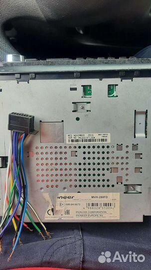 Магнитола pioneer mvh 280fd